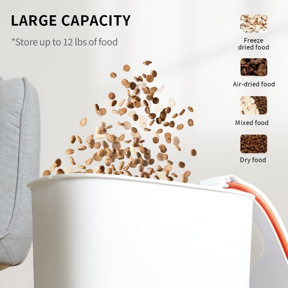 How should cat food be stored correctly?