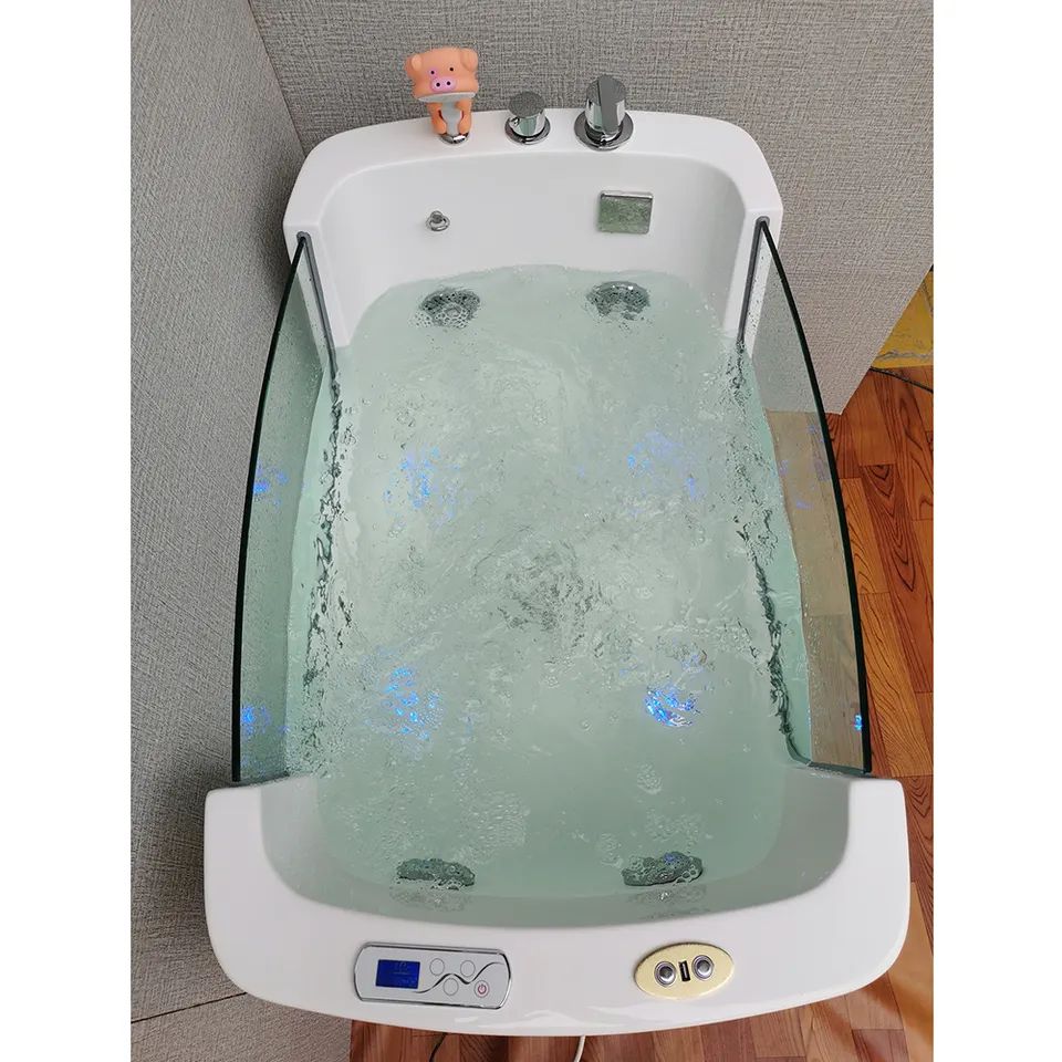 NEW arrival l dog bathtub massage machine pet spa bathtub transparent air bubbles pet freestanding massage bathtubs ozone spa