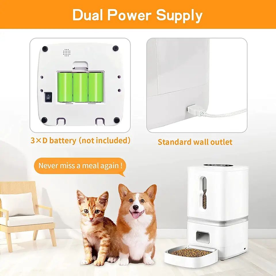 Wholesale Automatic Pet Feeder Manufacturer 7L Large Capacity Smart Timed Feeder Cat Dog Bowl