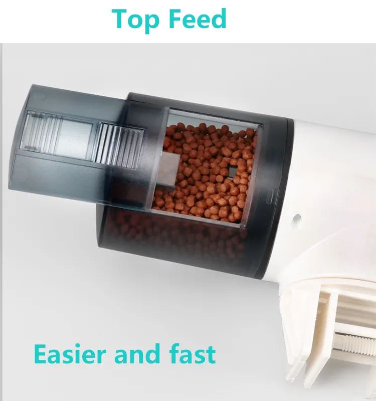 Automatic Fish Feeder Digital Tank Aquarium Electrical Plastic Timer Feeder Fish Tanks Accessories LED Display Feeding Dispenser