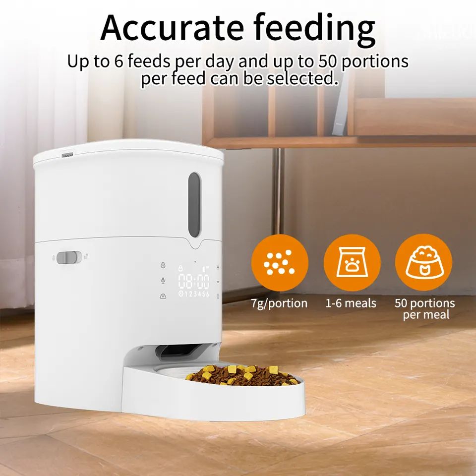 3/5L Automatic Smart Food Dispenser For Cats Dogs Timer Bowl Auto Dog Cat Pet Feeding Pet Supplies