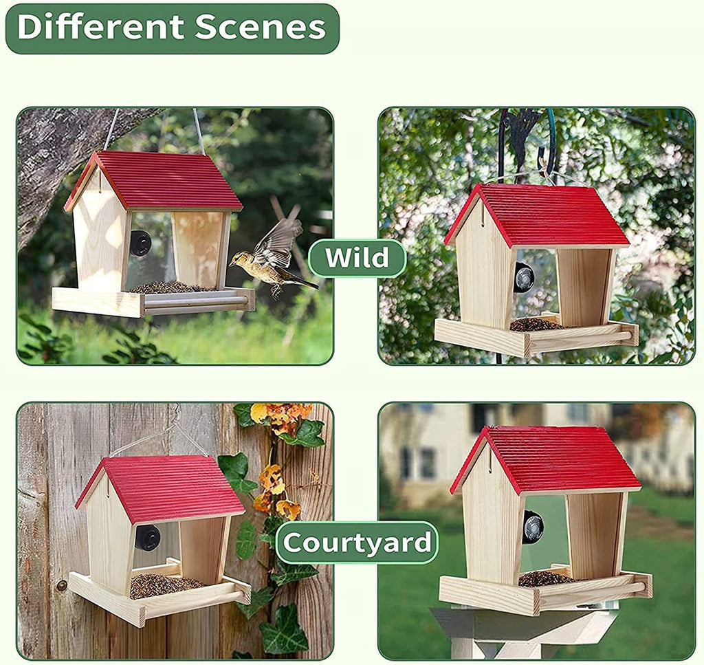 Wholesale unpainted round hole straight line fish scale line bird play houses