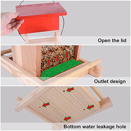 Wholesale unpainted round hole straight line fish scale line bird play houses