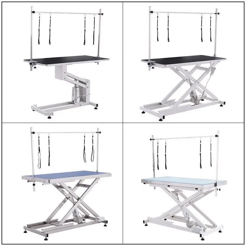 Factory wholesale high quality electric lift folding pet dog grooming table OEM