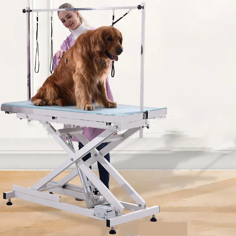 Factory wholesale high quality electric lift folding pet dog grooming table OEM