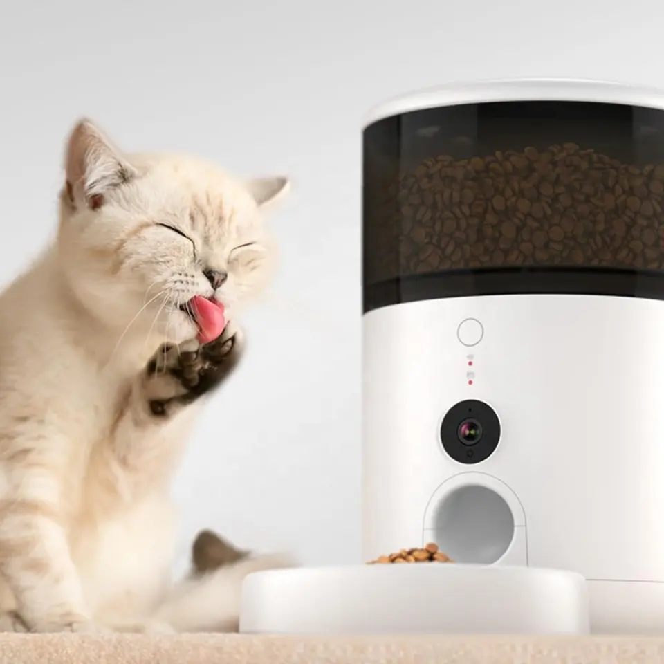 Wholesale Smart Automatic Pet Feeders Automatic Cat Feeder with APP Control Dual Power Supply