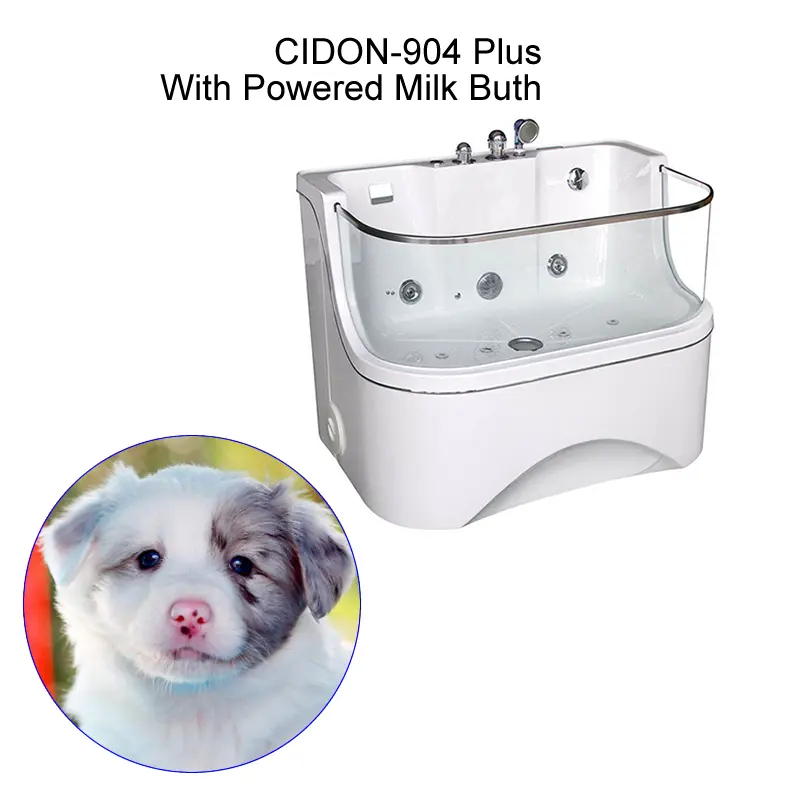 Cat and dog SPA pet shop large acrylic bathtub with stairs for grooming pet bathtub bath 