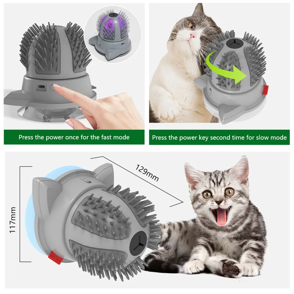 Wholesale Automatic Pet Massage Brush Cat Remove Floating Hair Grooming Comb Pet Automatic Massager