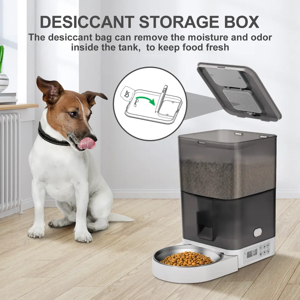 Timing Automatic Cat Bowl Intelligent Wifi Connected Dog Eating Bowl Smart Automatic Pet Feeder Sustainable 