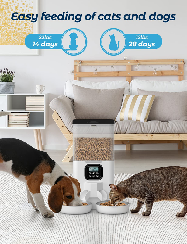  Smart Automatic Pet Feeder Sustainable Timing Automatic Cat Bowl