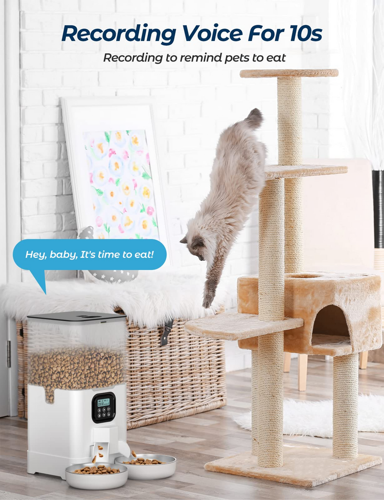 OEM Smart Automatic Pet Feeder Sustainable Timing Automatic Cat Bowl Intelligent Wifi Connected Dog Eating Bowl