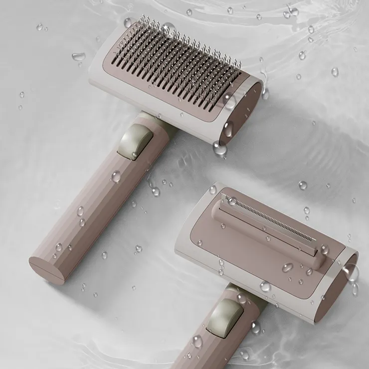 Wholesale pet 2 in 1 grooming kit multifunctional dog hair removal brush cat grooming wire brush for cats and dogs