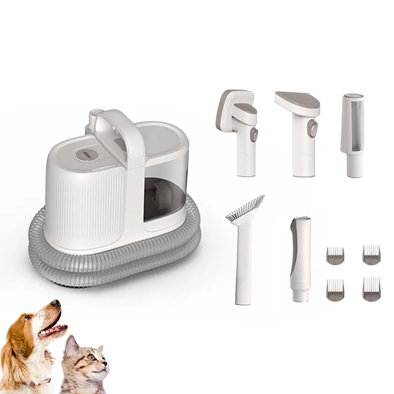 Wholesale pet electric vacuum cleaner 6 in 1 nozzle cleaning brush dog hair cleaning grooming brush 