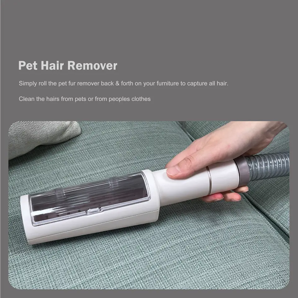 Wholesale pet electric vacuum cleaner 6 in 1 nozzle cleaning brush dog hair cleaning grooming brush cat hair removal kit