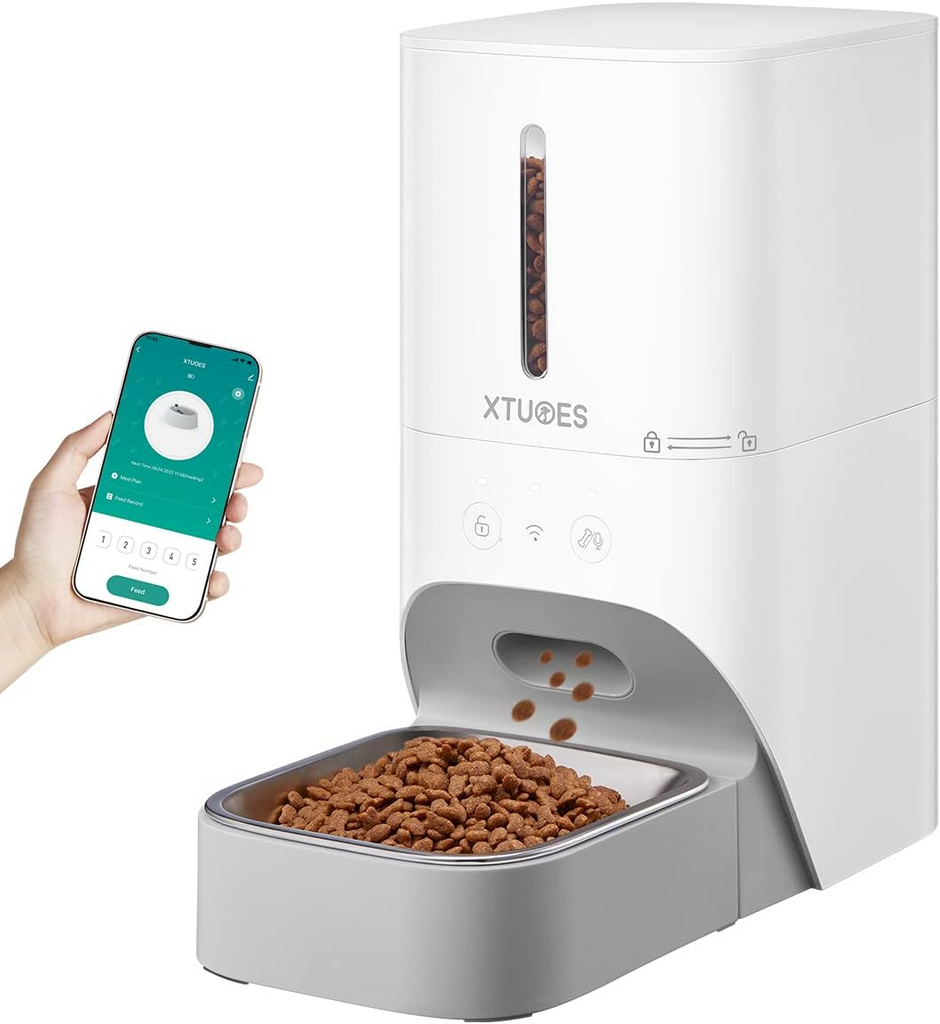 Manufacturer Timing cat feeder with APP control dog food dispenser with portion control 