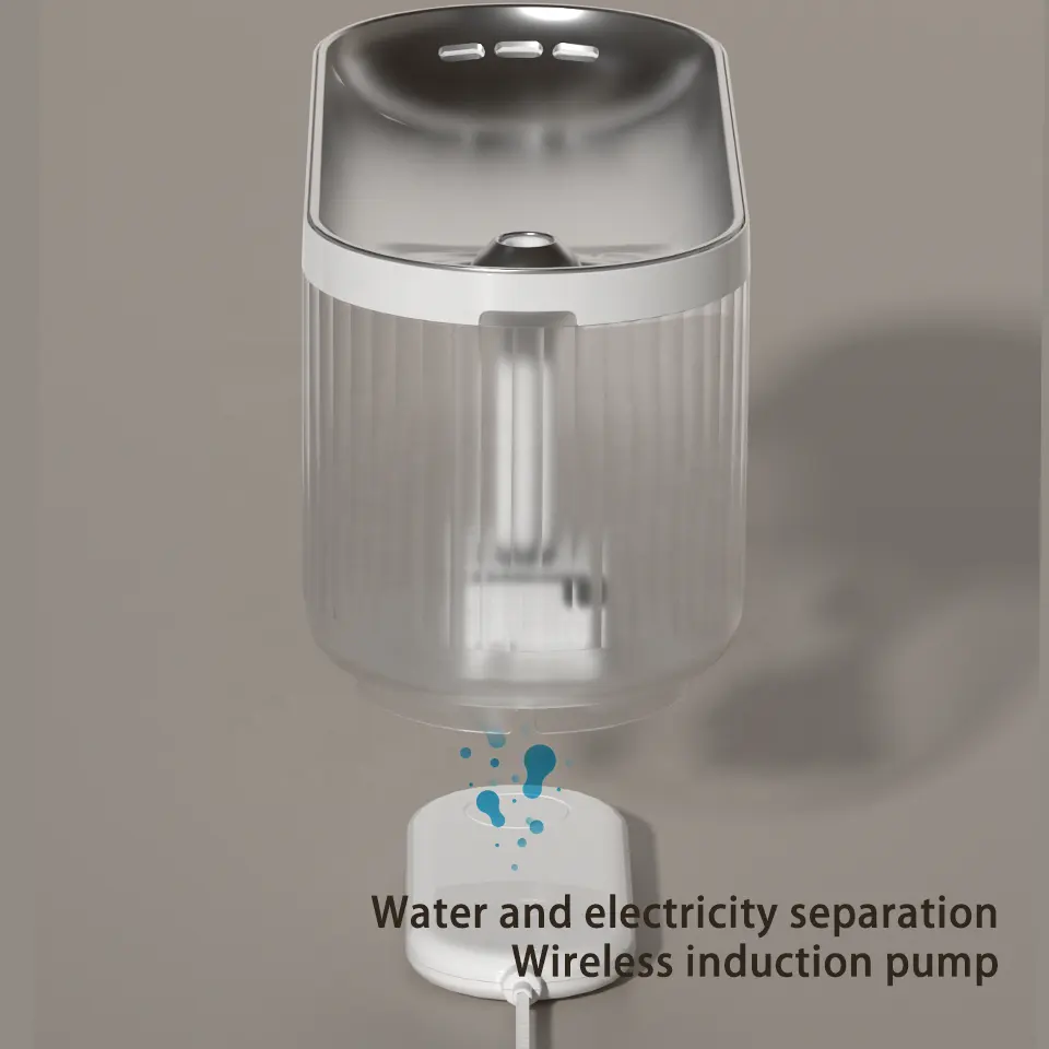 automatic cat fountain ultra-quiet cat drinking water dispenser wifi stainless steel filter dog water bowl