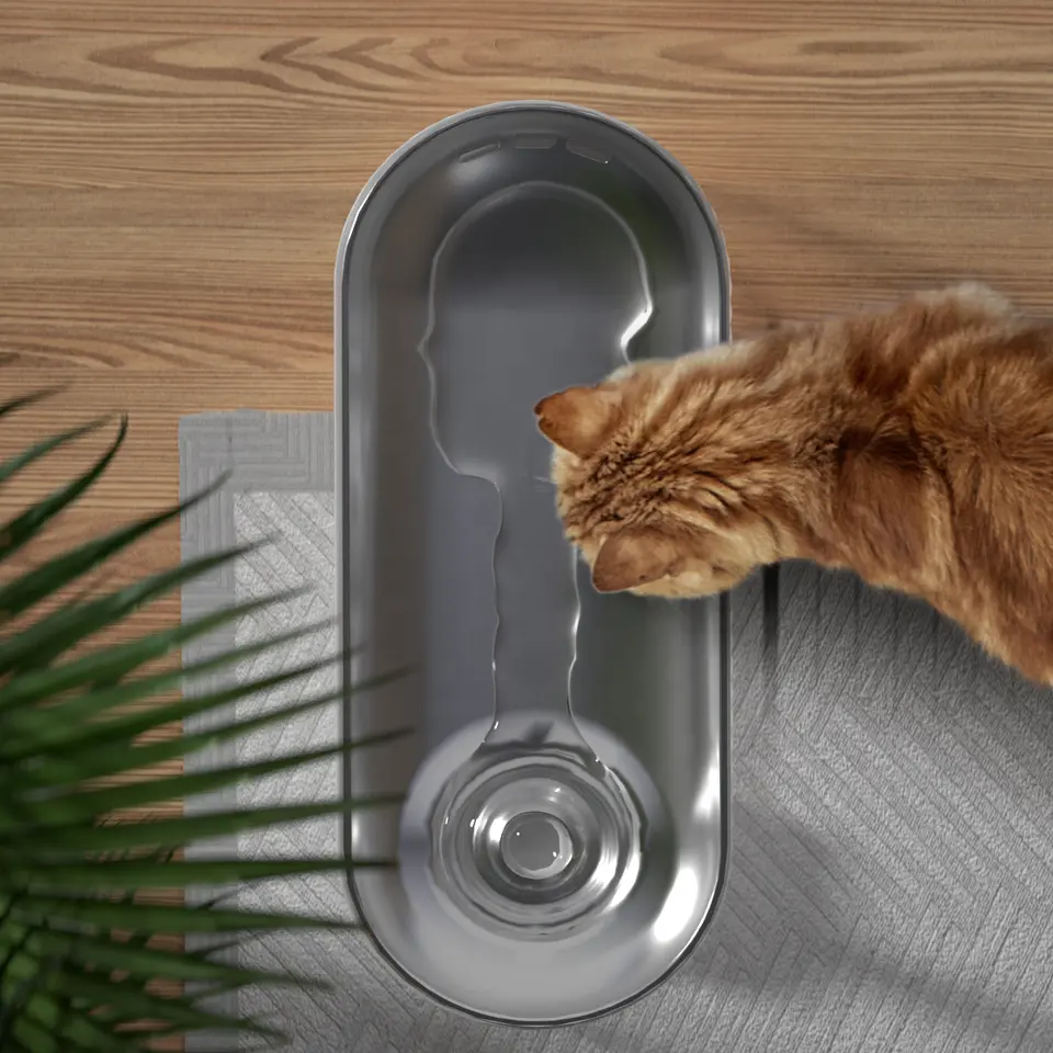 Manufacturer automatic cat fountain ultra-quiet cat drinking water dispenser wifi stainless steel filter dog water bowl