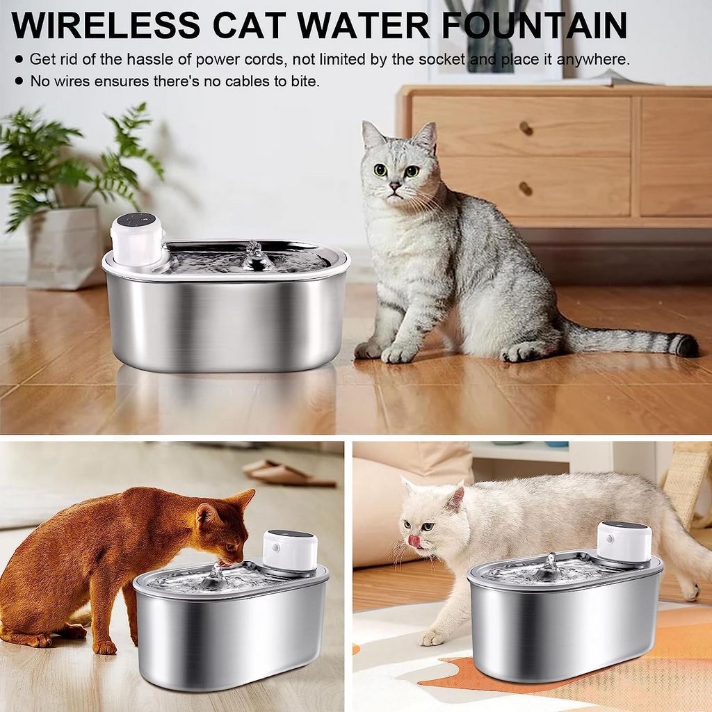 Smart Cat Fountain Faucet Shape Ultra Quiet Pet Drinking Water Dispenser 3.2L Large Capacity Dog Drinking Fountain