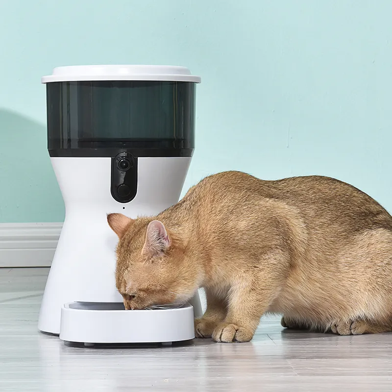 Wholesale Smart Cat Feeder LCD Touch Control Automatic Pet Food Dispenser With Camera Automatic Dog Bowl