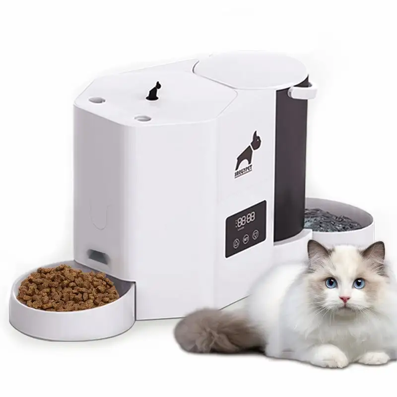 Wholesale 2 in 1 Smart Automatic Pet Feeder and Cat Fountain with Feeding Schedule Large Capacity