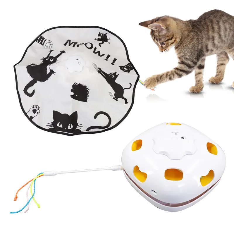 Wholesale Smart Interactive Cat Toy Automatic Feather Toy Ball Dog Smart Interactive Fun Rolling Smart Toy