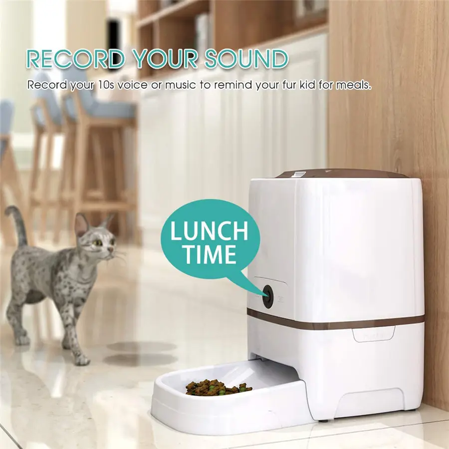 Wholesale Smart Pet Feeder With HD Camera Infrared Sensor Detector Cat Feeder App Control Automatic Dog Feeder