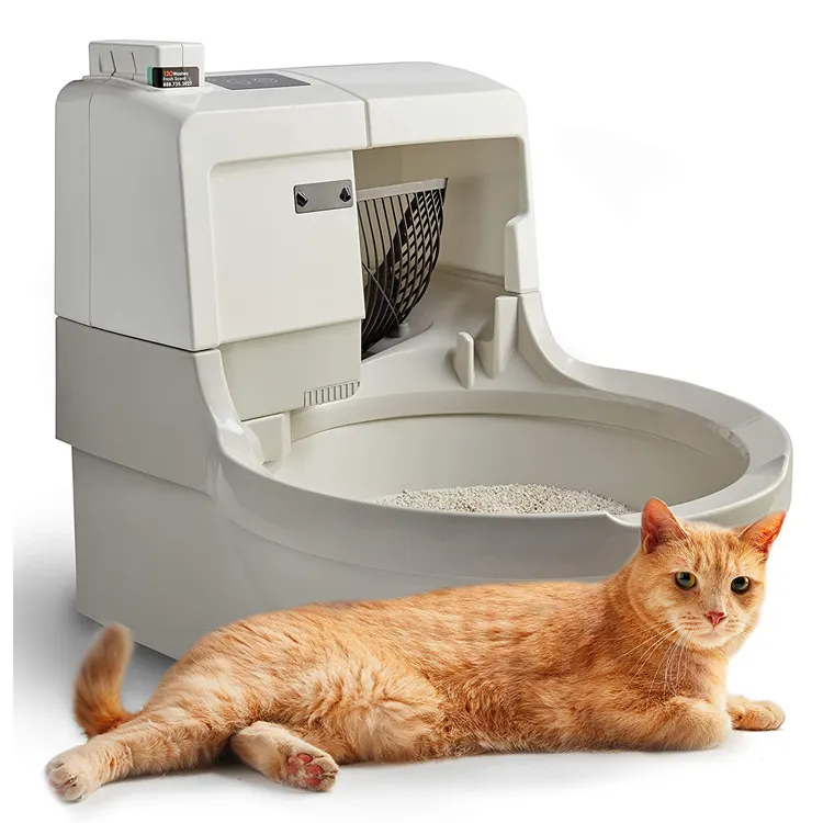  Three Cleaning Modes Can Permanently Use Cat Litter Box Smart Support Pet Toilet