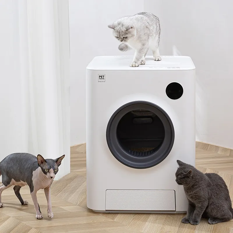 Super Large Capacity Smart Cat Toilet App Remote Control Four Modes 