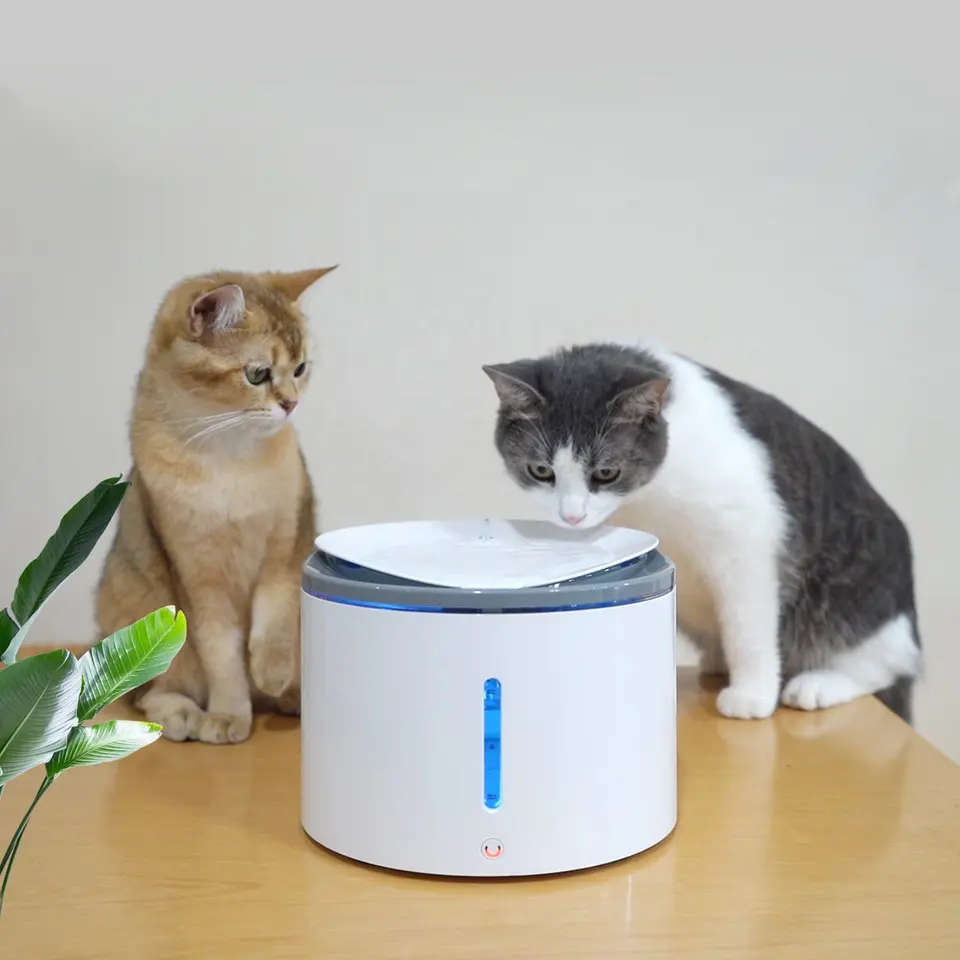 Smart Pet Cat Fountain App Remote Control Wifi Connection Automatic Cat Water Dispenser