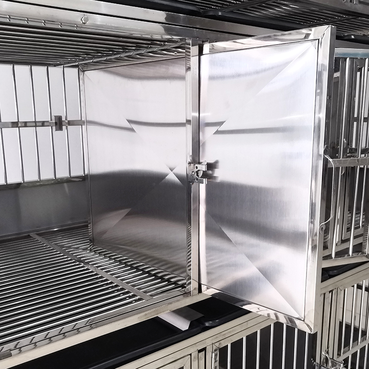 Factory direct sales large stainless steel pet cage thickened professional protective custom dog cage animal house