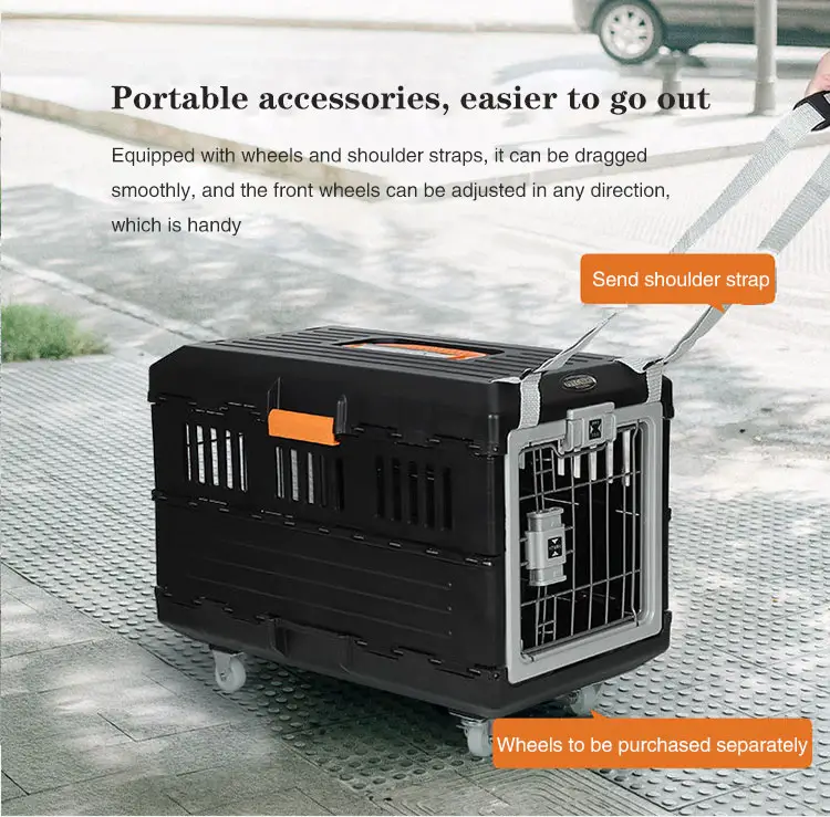 Wholesale foldable pet air box portable travel small dog car air box portable transport cage wholesale