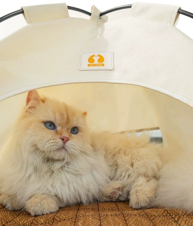 Wholesale Foldable Pet Cat Tent Dome Style High Quality Dog Bed Outdoor Detachable Cat House With Reversible Mat