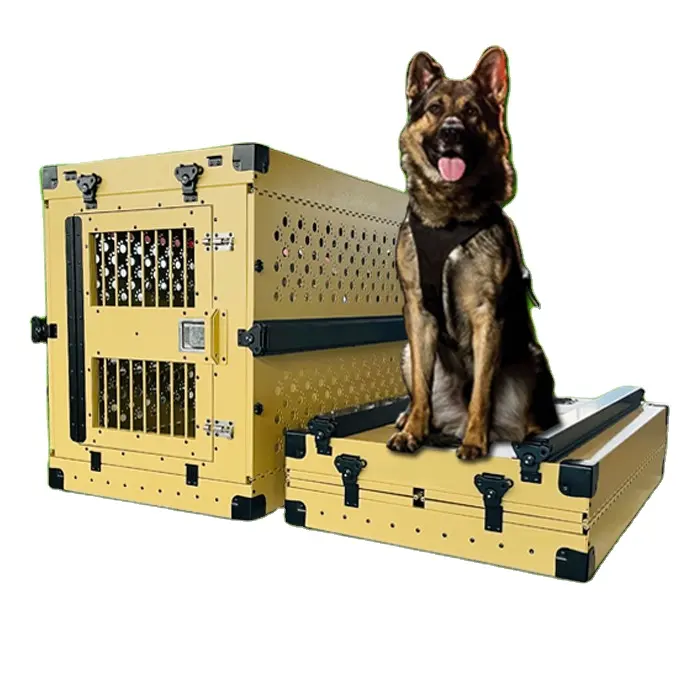 large dog cage foldable aluminum dog out cage can carry the kennel