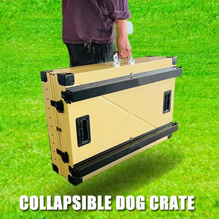 large dog cage foldable aluminum dog out cage can carry the kennel