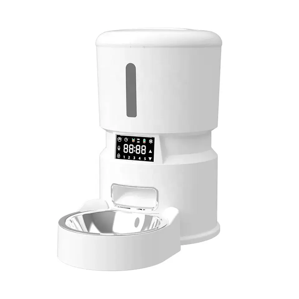 Smart Cat Feeder Automatic Dog Food Dispenser with Timing Voice Recording Function