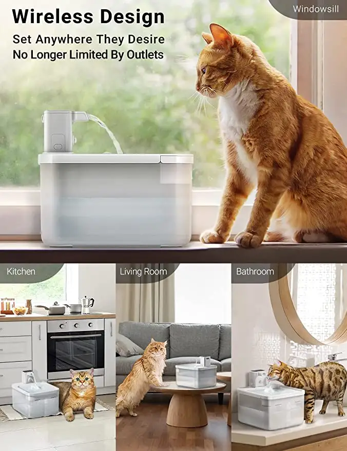 Smart Cat Fountain Induction Water Dispenser Ultra-quiet Pet Drinking Water Dispenser