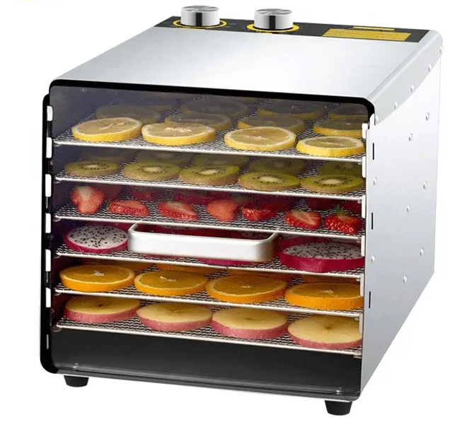  Factory Direct Sales Wholesale 6 Trays Vegetable Dryer Meat Drying Oven Commercial Food Dehydrator