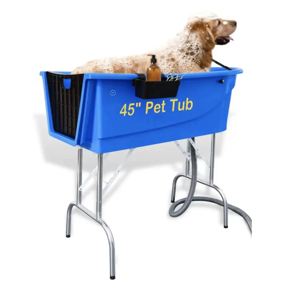  Cat Shower Washing Table Wholesale Foldable Pet Bathtub ABS Plastic Dog Commercial Shower Spa Bathtub