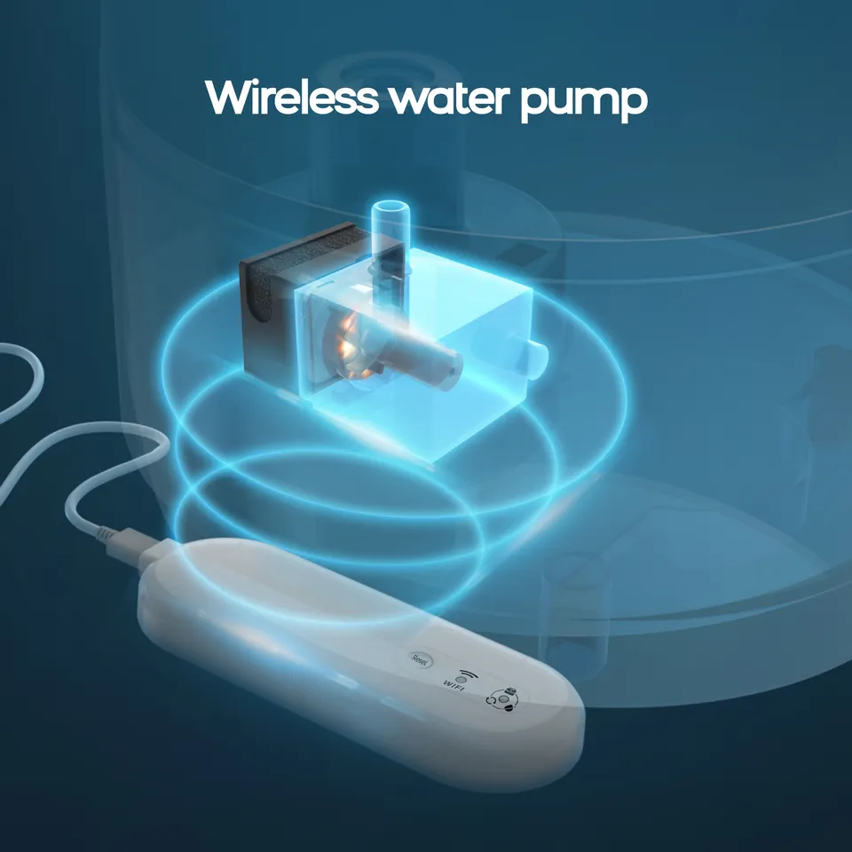 App Remote Control Smart Cat Fountain Wireless Water Pump Wholesale Automatic Pet Water Dispenser 