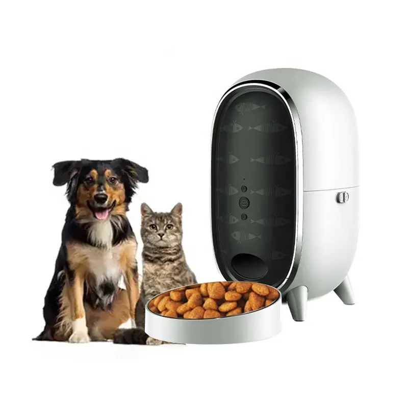 App Remote Control  Wholesale Smart Pet Feeder with Camera2023 New Products Hot Selling Wifi Automatic Cat Food Dispenser 