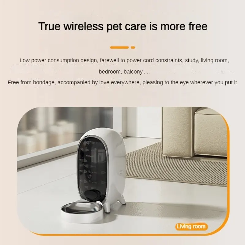 App Remote Control  Wholesale Smart Pet Feeder with Camera Wifi Automatic Cat Food Dispenser 2023 New Products Hot Selling