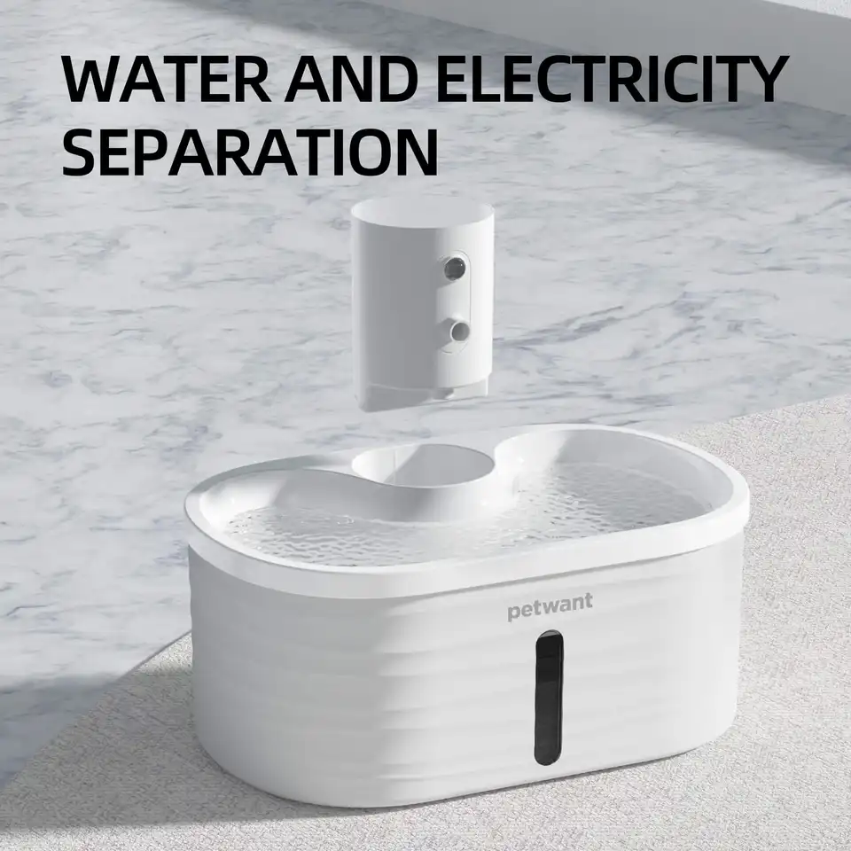  Eco-Friendly Dog Water Bowl Wholesale Ceramic Pet Water Dispenser High Quality Automatic Cat Fountain Silent Water Pump Design