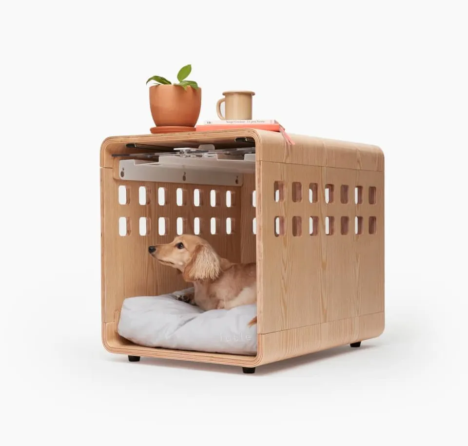 Modern Decoration Cat House with Door Factory Customized Wooden Luxury Pet House Furniture Style Indoor Dog Cage 