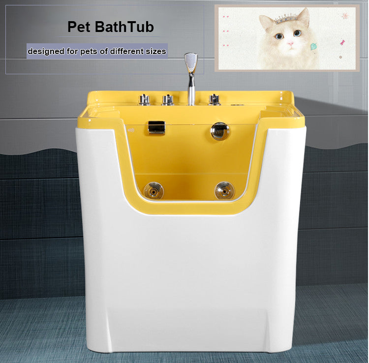 MT MEDICAL White Color Acrylic Cat Bathtub Ozone Household Cat Bath Tub