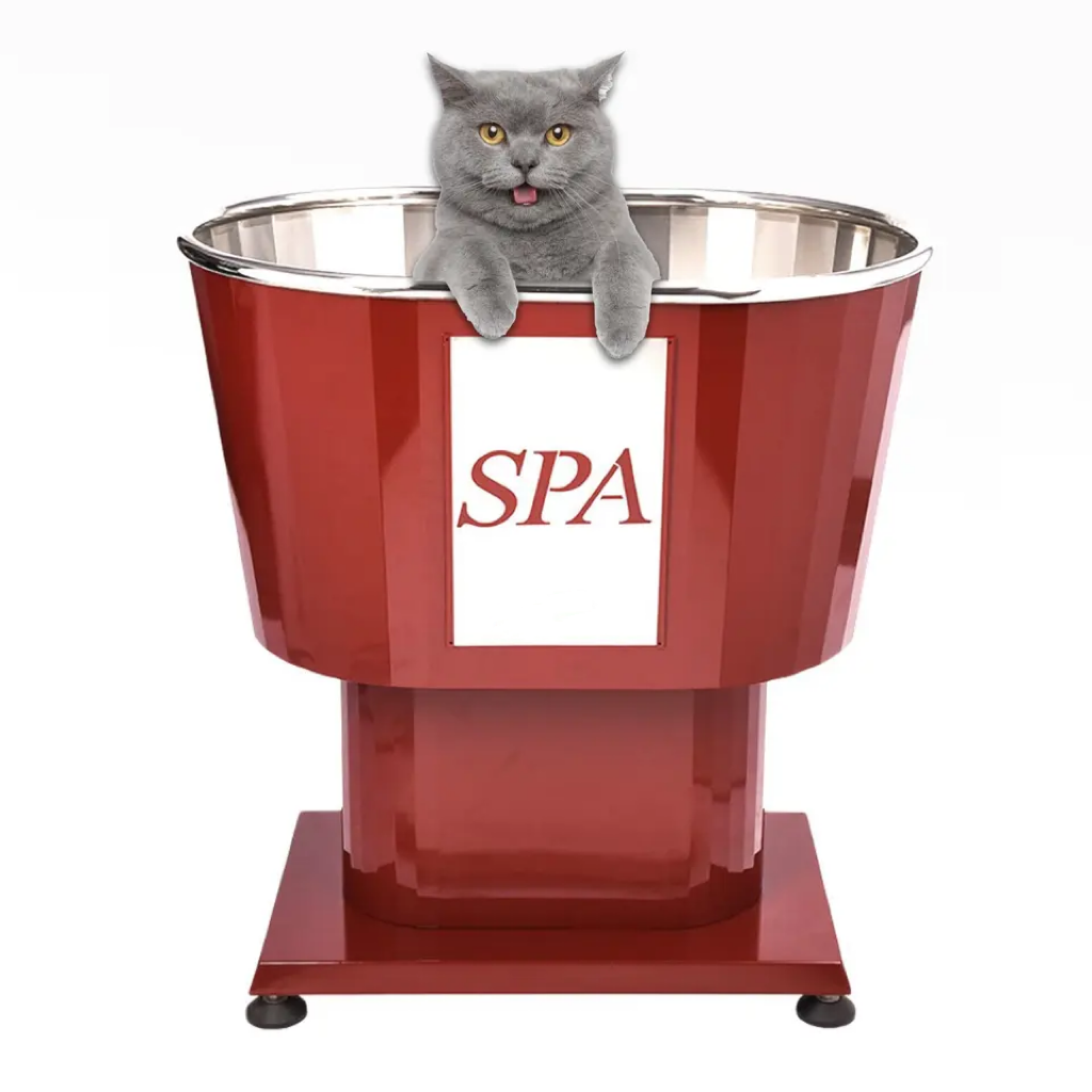 Cat and dog SPA pet shop large acrylic bathtub with stairs for grooming pet bathtub bath 