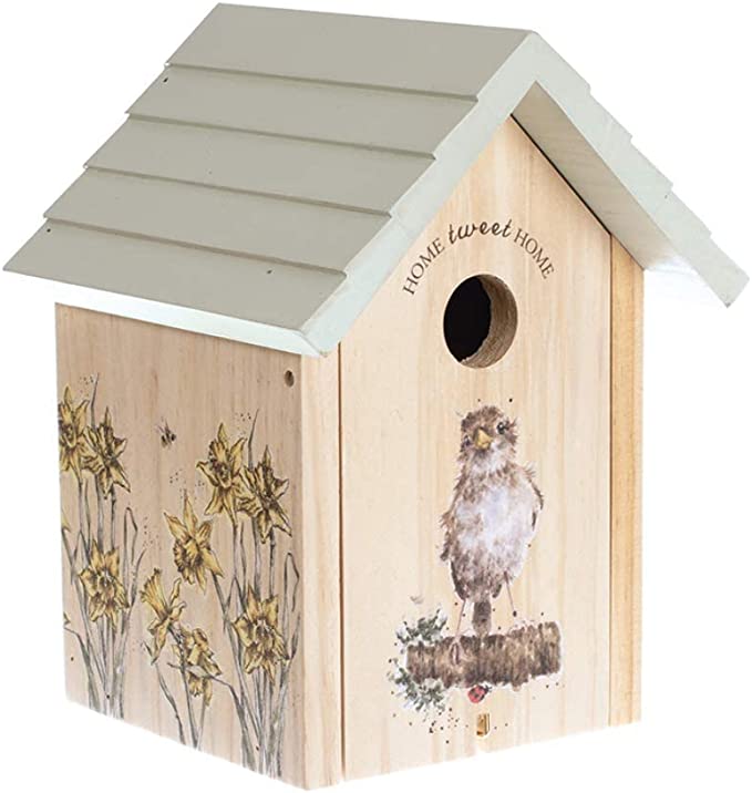 Outdoor Wooden Nest Boxes,Custom Wild Bird Classic Nesting Small Wooden Bird House