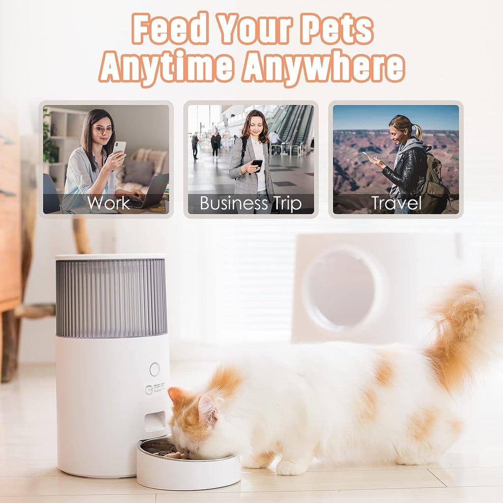 Automatic Pet Food Dispenser WiFi Smart Pet Feeder with APP Control 2.5L for Cats and Dogs Factory