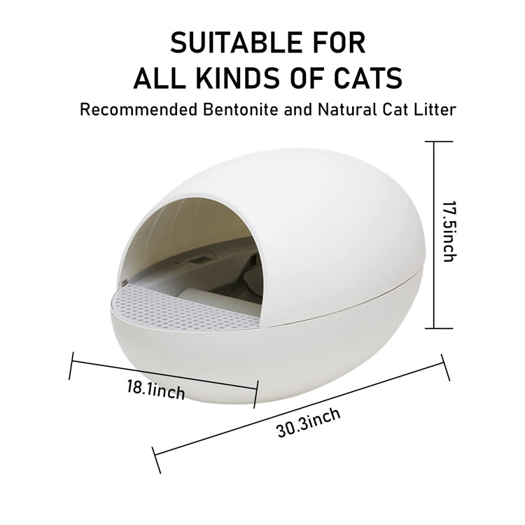 Wifi Smart Self Cleaning Cat Litter Box Luxury Large Enclosed Intelligent Automatic Cat Toilet Furniture