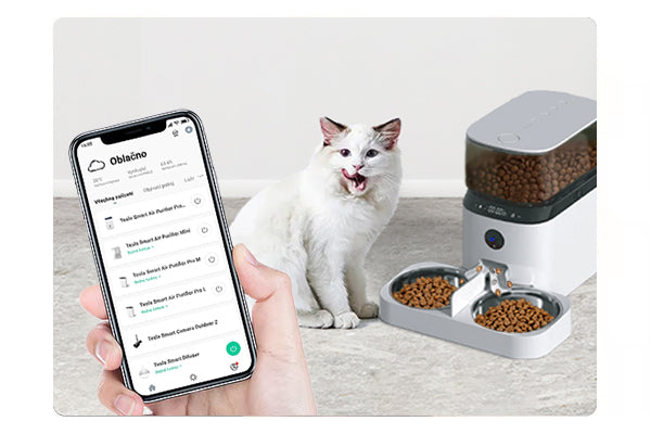If the pet is too fat because of eating too much, Tuya smart feeder solution allows users to formulate a scientific feeding plan according to the pet's habits, record the pet's eating habits, and plan the pet's feeding time and food volume reasonably and 