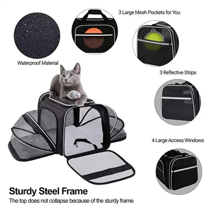  Cat Dog Travel Pet Bag For Dog Airline Approved Eco Friendly Small Dog Accessories Supplies Tote BacKpack